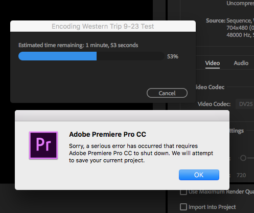 Adobe Premiere Pro Cc 2018 Quit Unexpectedly Mac